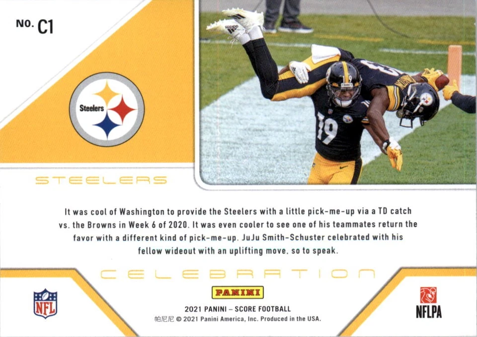 2021 Score Celebration #1 James Washington - FB - Image 2 of 2