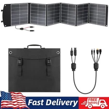 200W Foldable Solar Panel Kit Portable for Power Station Generator Power Outage