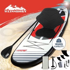 Weisshorn Stand Up Paddle Boards Inflatable SUP 11ft Surfboard Paddleboard Kayak