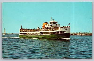 Vintage San Diego Harbor Excursion Boat Marietta Postcard 3-D Color
