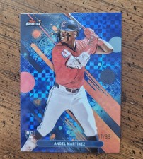 Angel Martinez Rookie Card RC 2025 Topps Finest Blue Checkerboard /99 #94. rookie card picture