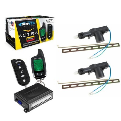 Car Alarm Security System, Keyless Entry 2-Way LCD 2 Door Locks Scytek A777