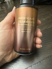 Bath  Body Works MAHOGANY TEAKWOOD Deodorizing Body Spray for Men 3.7 OZ