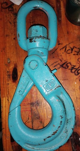 Cartec CRGX16 5/8 Blue Heavy-Duty Swivel Lifting Hook Italy MPN CRGX16