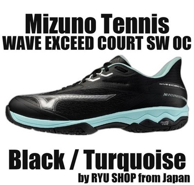Mizuno Tennis Shoes WAVE EXCEED COURT SW OC 61GB251909 Black / Turquoise