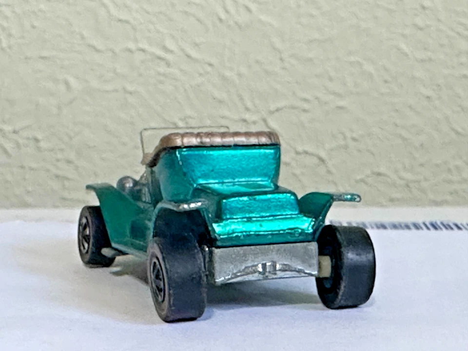 Hot Wheels Redline Vintage 1968 Hot Heap Aqua con asiento marrón ¡excelente estado! Foto 4 de 4