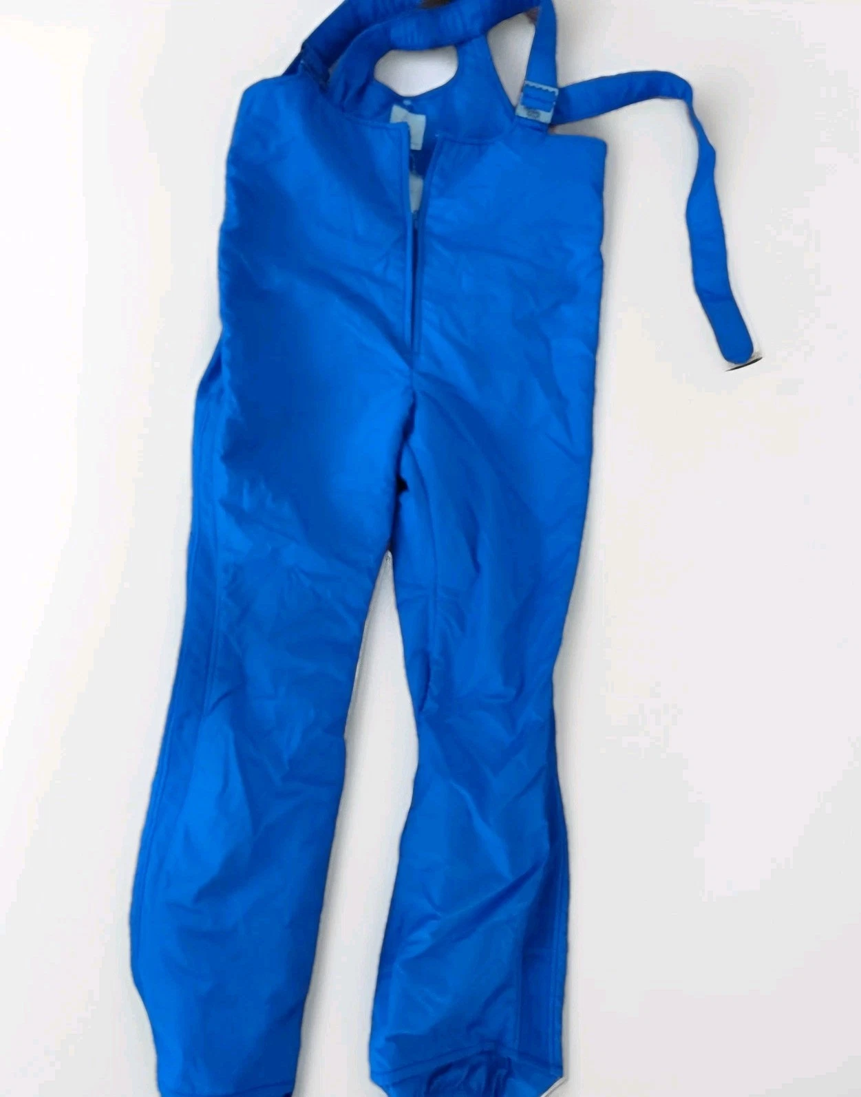 VTG Roffe Skiwear Womens Ski Suit Bib Overall Pants Med Blue 70s Outdoors 36x32