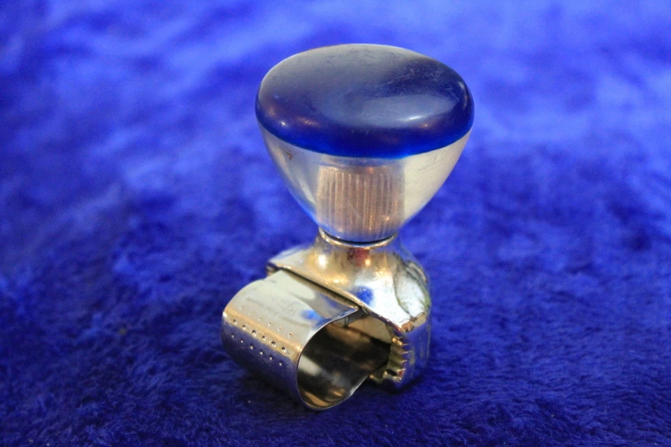 Vintage Blue Casco Spinner Knob Steering Wheel Suicide Knob Brodie Necker Foto 4 de 4