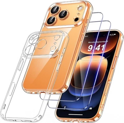 PIXFAB Clear Case For iPhone 17 Pro Max/17 Air 16E 15 14 Silicone Shockproof Gel Cover