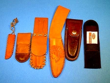 FACTORY AND HOME MADE KNIFE SHEATHS