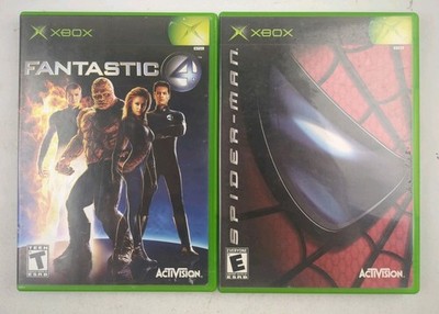 Fantastic 4 & Spider-Man Original Xbox 2 Game Superhero Bundle Lot Marvel CIB