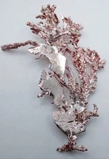 (1980's) RARE PINK Tombstone AZ Silver Crystal Fred Libby Treehouse Silver