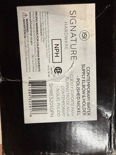 Signature Hardware Swivel Water Supply Elbow and Bracket M # SHWES2050PN - Picture 11 of 11