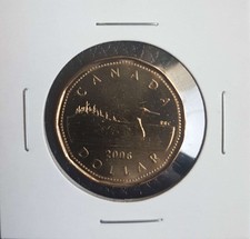 2006 Canada $1 Dollar Loonie with Logo mark Mint State - 1x UNC coin from Roll