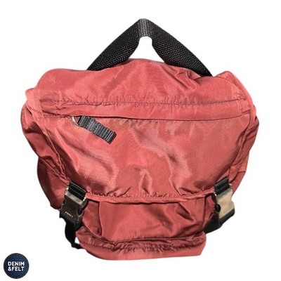 Prada Vela Amaranth Maroon Red Nylon Backpack Drawstring  display picture 1