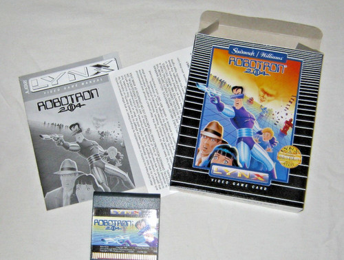 Atari Lynx II Handheld Game ROBOTRON w/box & Instructions   Awesome Game to play