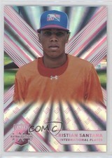 2018 Panini Elite Extra Edition Pink Cristian Santana #195 0c6