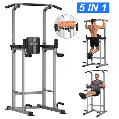 Power Tower Dip-Station Klimmzugstange Krafttrainingsgerät im Heim-Fitnessstudio