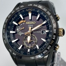 SEIKO 7X52-0AH0 Solar Black Wrist 19 cm Watch Japan