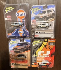 4 Johnny Lightning Exclusive 2007 Toyota Fj Cruiser Bundle Wgulf