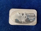 1974 USSC The Kangaroo Australia's Mascot USSC-196 Silver Art Bar   B1341