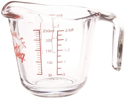 Fire-King Measuring Cup, Glass, 1-Cup - Picture 3 of 4