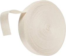 1/2 Inch Cotton Twill Tape Ribbon 55 Yard Soft Natural Webbing Tape Roll Herring