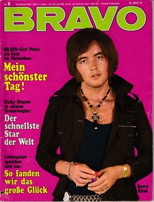 BRAVO Nr.8 von 16.02.1970 Barry Ryan, Linda Evans, Mark Slade, Comic Strip