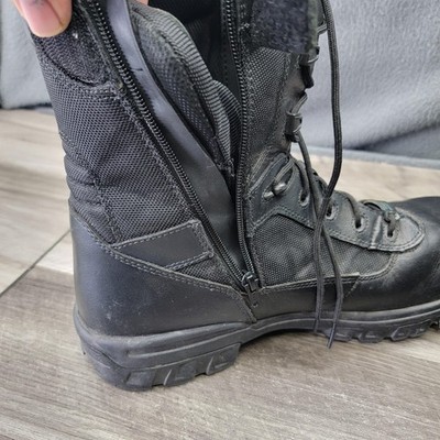 Bates Work Boots Mens Size 14 Black Composite Safety Toe Side Zip