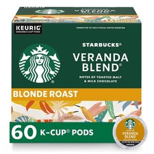 Starbucks K-Cup Coffee Pods, Starbucks Blonde Roast Hot or Iced Coffee, Veranda