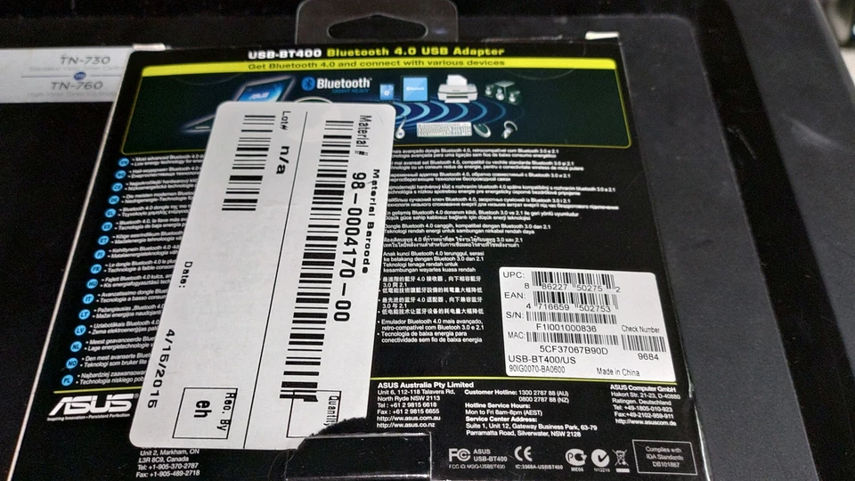 {ASUS} [USB-BT400] Bluetooth 4.0 USB Adapter - Image 2 of 3