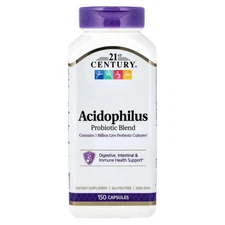 21st Century Acidophilus Probiotic Blend 150 Capsules Gluten-Free