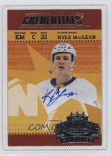 2024-25 Upper Deck Credentials Retro Ticket Access Rookies Kyle MacLean Auto f6d