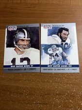1990 Pro Set Super Bowl MVP Dallas Cowboys #6 Roger Staubach & #12 Martin/White