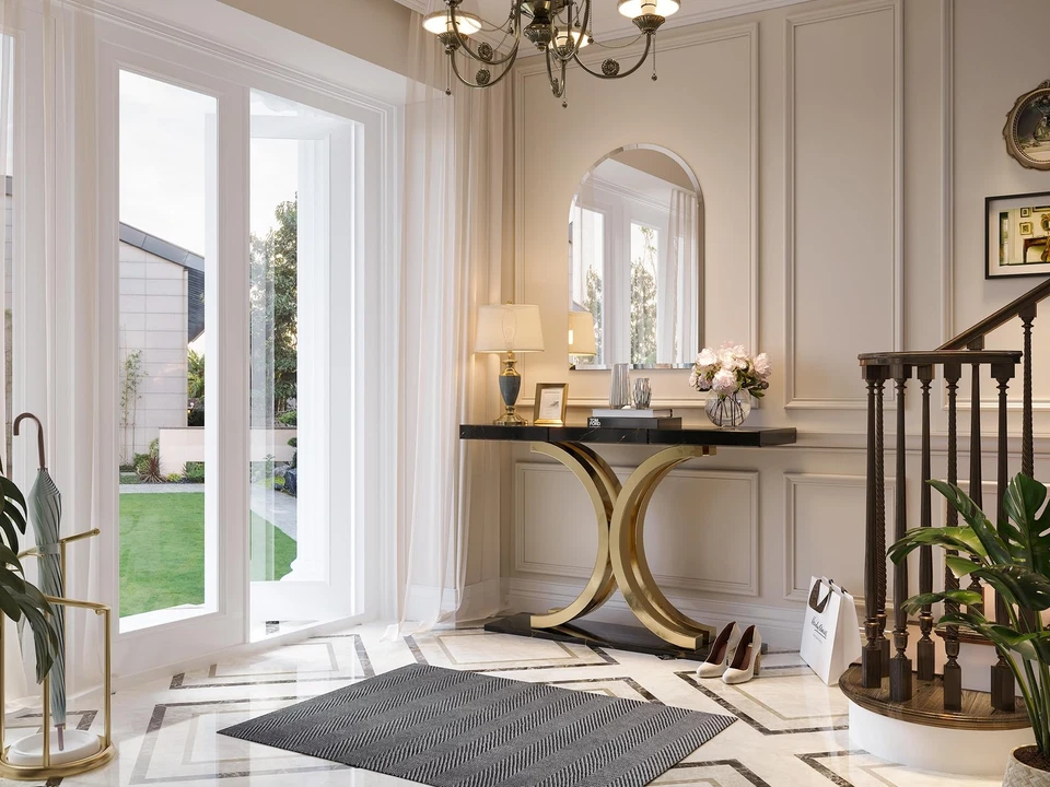 Frameless Bathroom Mirror, 24" x 36" Arched Vanity Mirror for Wall Beveled, A... - Image 2 of 4