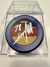 Nico Sturm Signed Germany Puck Panthers Colorado Avalanche Minnesota Wild W/Case