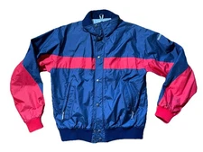 VINTAGE DESCENTE WINTER SKI JACKET MEDIUM 50 THERMAL THIN THERMO PISTE NAVY RED