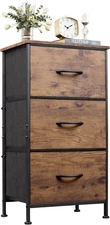 Dresser with 3 Drawers, Fabric Nightstand, Organizer Storage Dresser for Bedroom