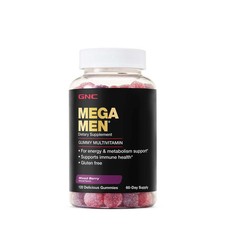 GNC Mega Men Gummy Multivitamin  Supports Energy, Metabolism, and Immune