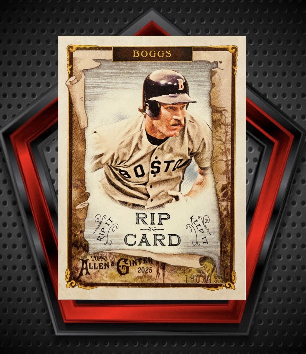 Wade Boggs *190/199* 2025 Topps Allen & Ginter Rip Card #RIP-66