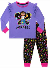 Disney Encanto Mirabel Girls 2 Piece PJ Set Long Sleeve Purple 4-5yrs