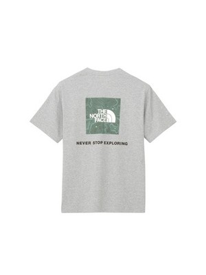 THE NORTH FACE Back Square Traverse Logo Tee Gray