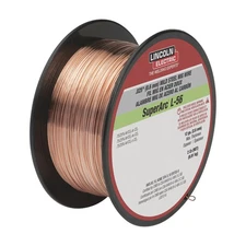 Lincoln Electric SuperArc L-56 MIG Welding Wire, Mild Steel, Copper Coated,