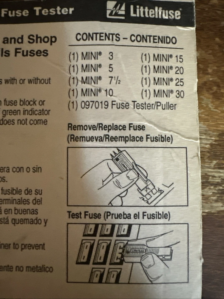 Littlefuse ATO & Mini Emergency Fuse Kit W/Puller & Tester 5, 10, 15, 20, 25, 30 - Image 3 of 3