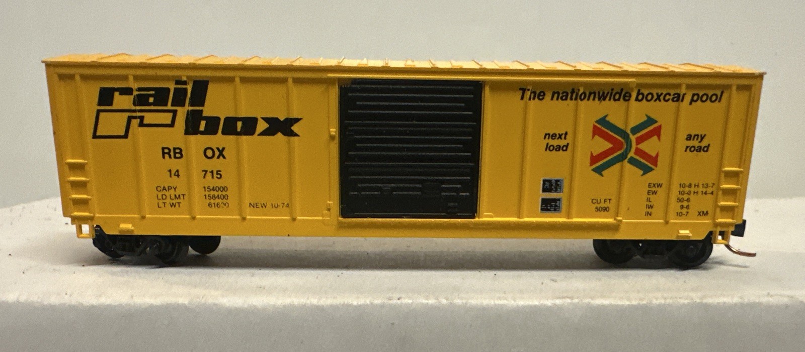Roundhouse N Scale Railbox 50' Box Car #14715