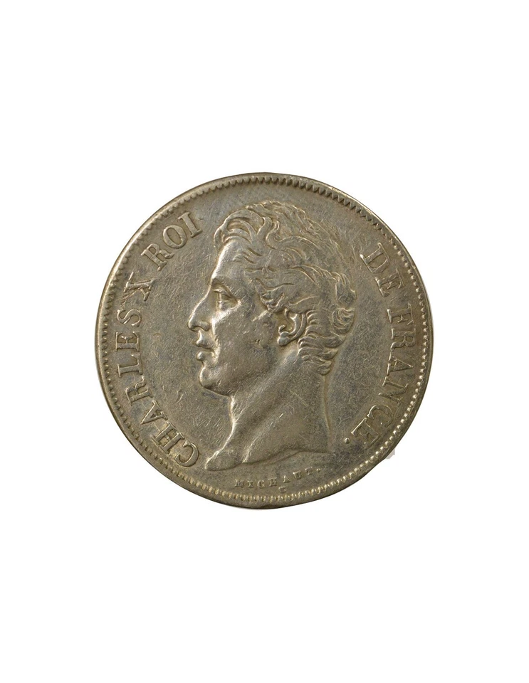 France Charles X - 5 Francs Argent, 2e Type - 1827 W Lille - Photo 2/3