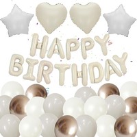 Luftballons Geburtstag Dekoration 37 StüCk Happy Birthday Folienballons Helium