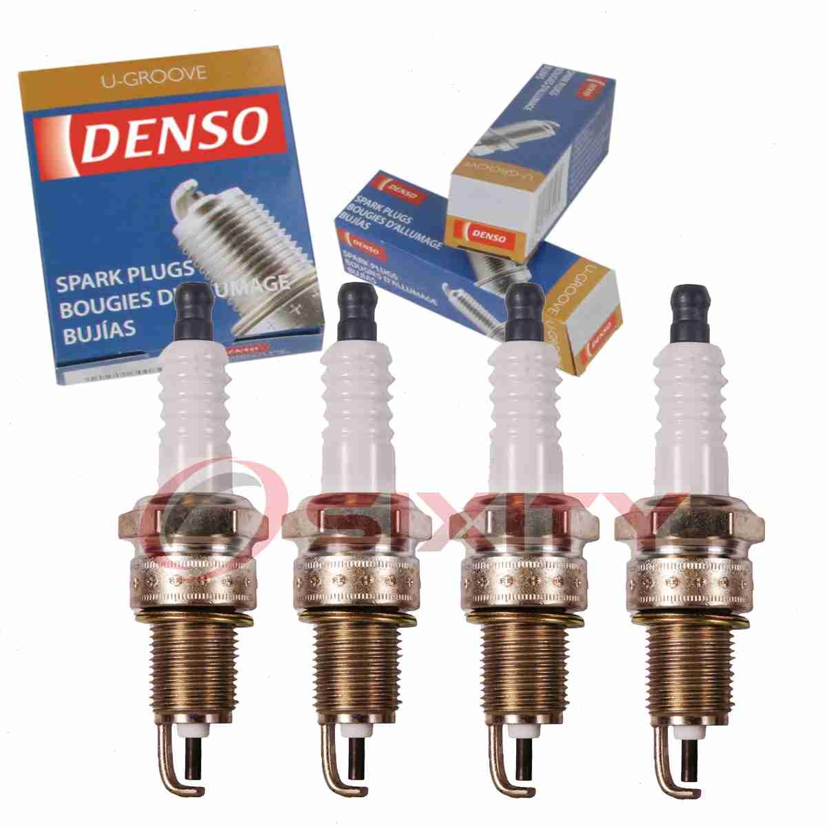 4 pc DENSO 3002 Standard U-Groove Spark Plugs for J16BR-U11 6334 Ignition bf
