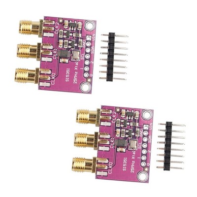 2 Stück Si5351A I2C 25MHZ Taktgenerator Breakout Board 8KHz bis 160MHz kompatibel 