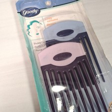 Vintage Y2K GOODY Volume Hair Combs 2 Pk Original -RARE Lilac Blue 58114
